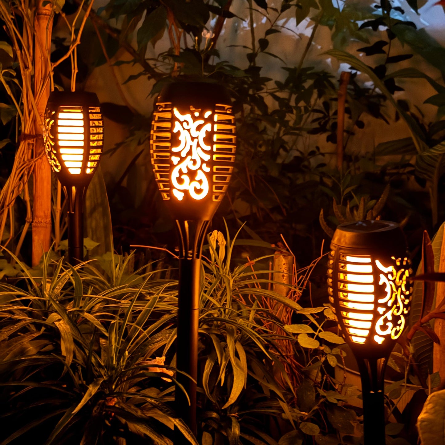 Solar Garden Flame Light