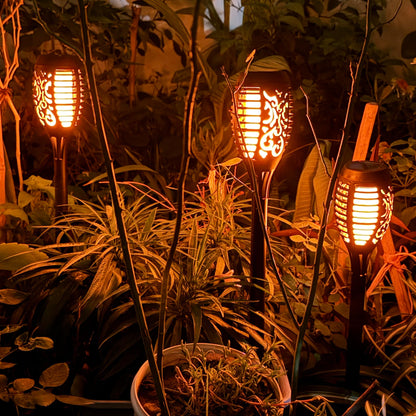 Solar Garden Flame Light